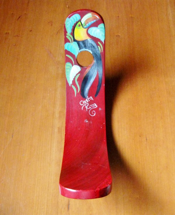Costa Rica Hand Painted Parrot Bottle Holder - Image 2