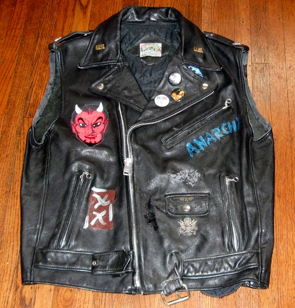 Vintage Rock Harley Davidson Leather Vest Call Jannie