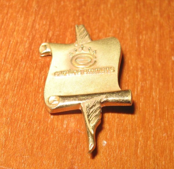 Vintage Caroline Emmons Lapel Pin 1/10 10K