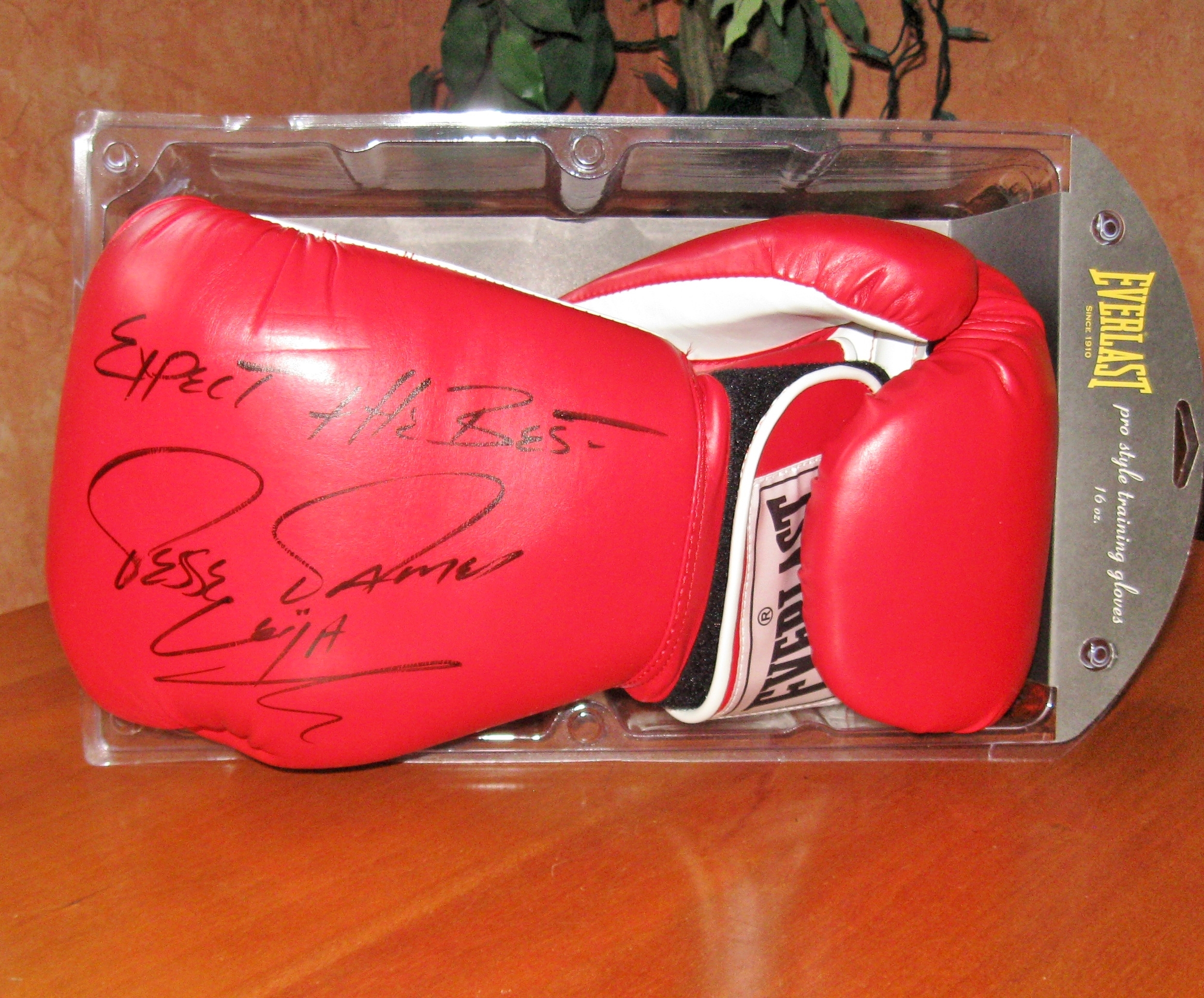 The Texas Tornado Jesse James Leija Autographed Boxing Gloves - Image 2