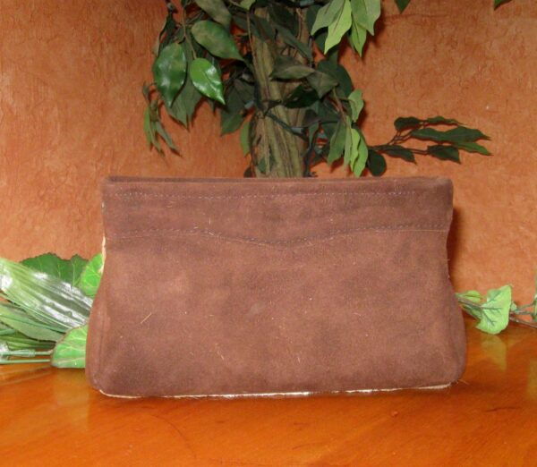 Vintage Tan Fur Clutch Bag - Image 2