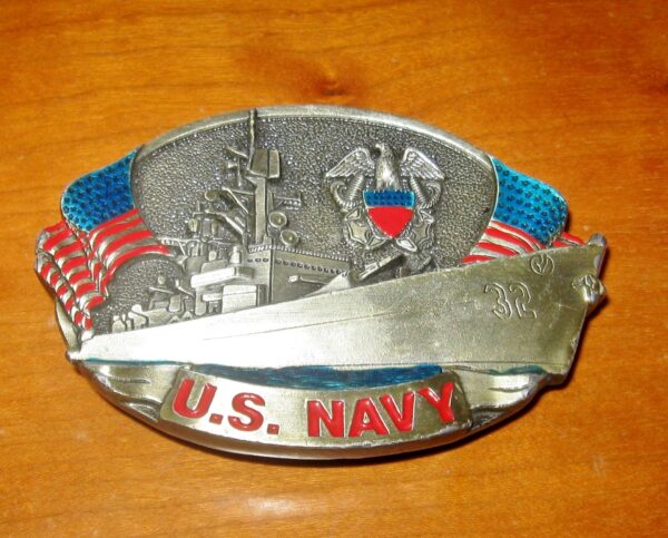 Vintage US Navy Bergamot Belt Buckle