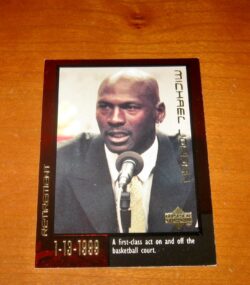 Michael Jordan Basketball Retirement Card
