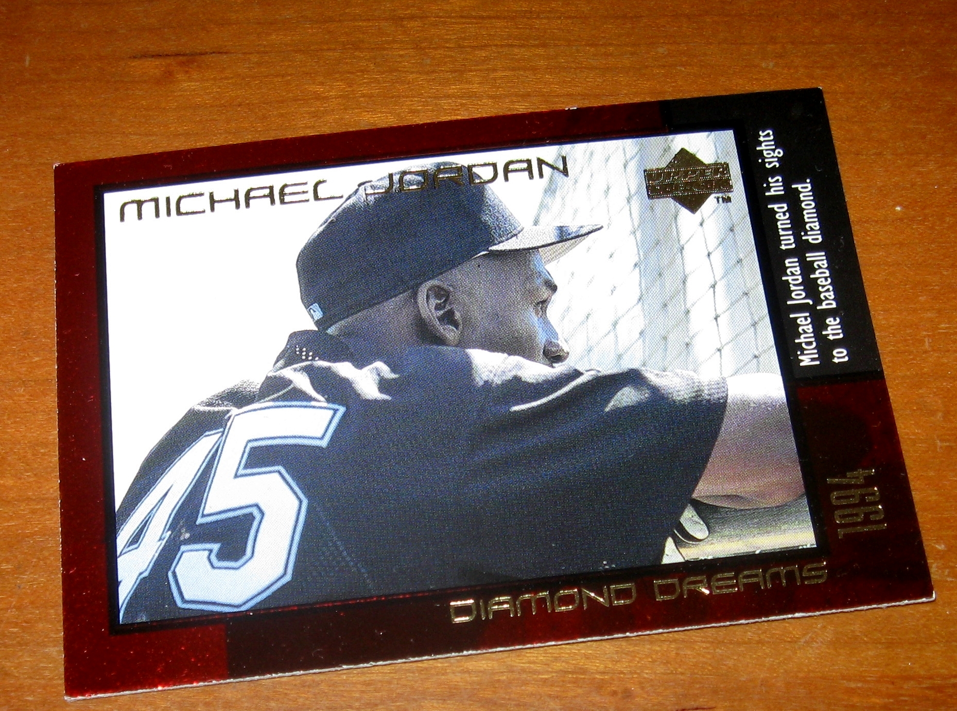 Michael Jordan Diamond Dreams Baseball Card